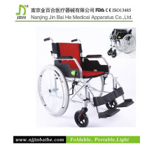Cadeiras de rodas de alumínio desmontáveis ​​para deficientes